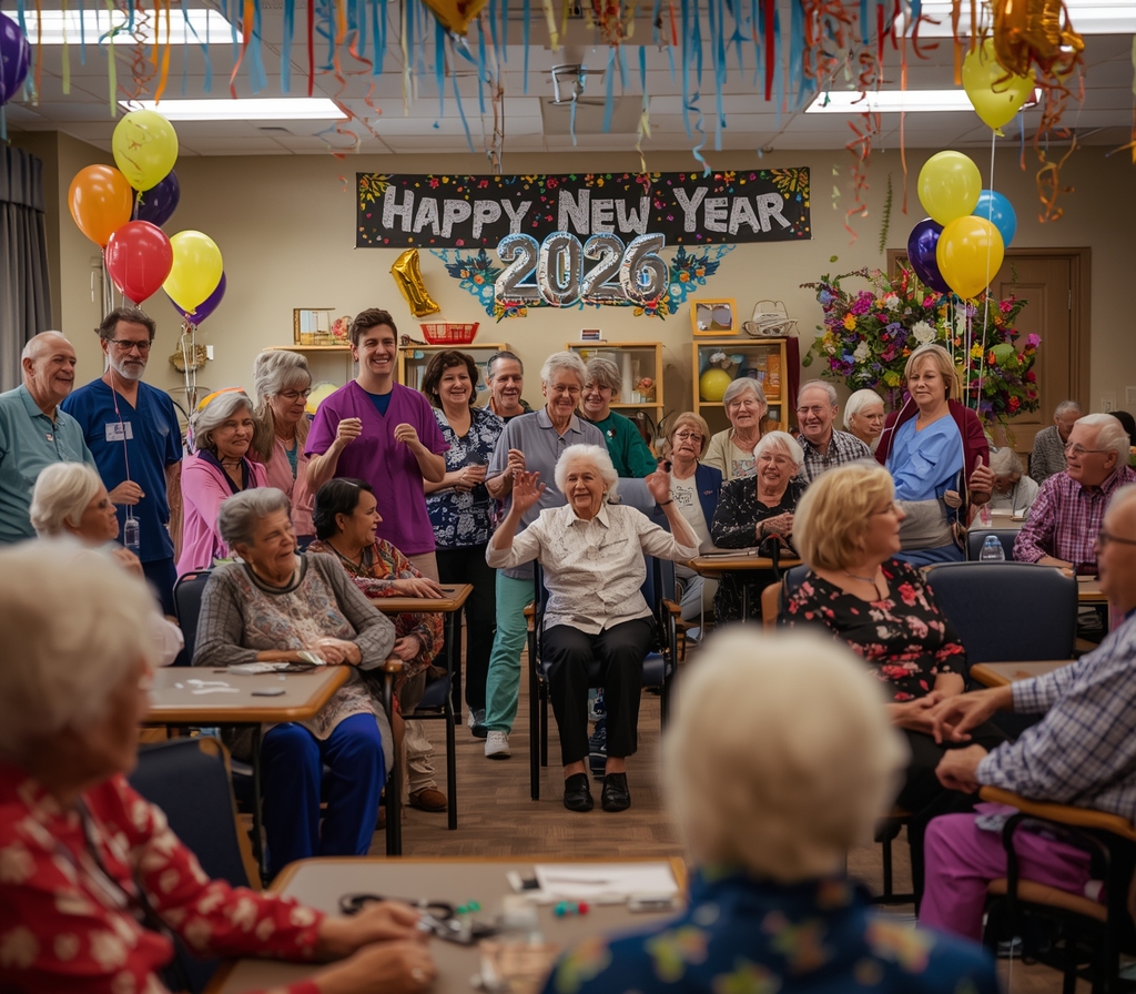 dysphagia care management clinicians celebrating the new year together